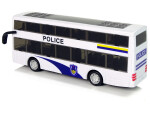 Mamido Policejní dvoupatrový autobus s efekty bílý
