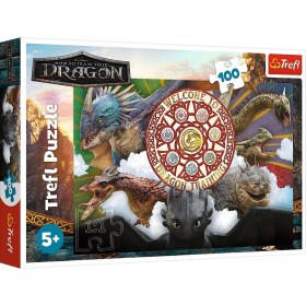 Puzzle Jak vycvičit draka Draci s akci 100 dílků
