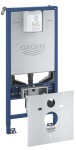 GROHE - Rapid SLX Set předstěnové instalace, klozetu, sedátka SoftClose a tlačítka Arena Cosmopolitan S, kartáčovaný Hard Graphite SANI11BB5103