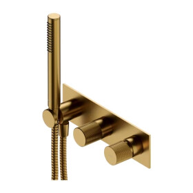 OMNIRES - CONTOUR sprchová baterie podomítková se sprchou zlatá kartáčovaná /GLB/ CT8035/1GLB
