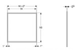 ONE Krycí rám 900x930 mm, pro vestavnou zrcadlovou skříňku Geberit ONE, matná černá 505.843.00.3