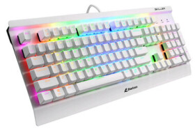 Sharkoon SGK3 bílá / herní klávesnice / mechanická / RGB / Kailh Brown spínač / US (4044951032167)