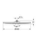 GROHE - Rainshower Hlavová sprcha, průměr 40 cm, 1 proud, chrom 28778000