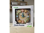 Mamido Dřevěné edukativní hodiny s puzzle Tvary Montessori