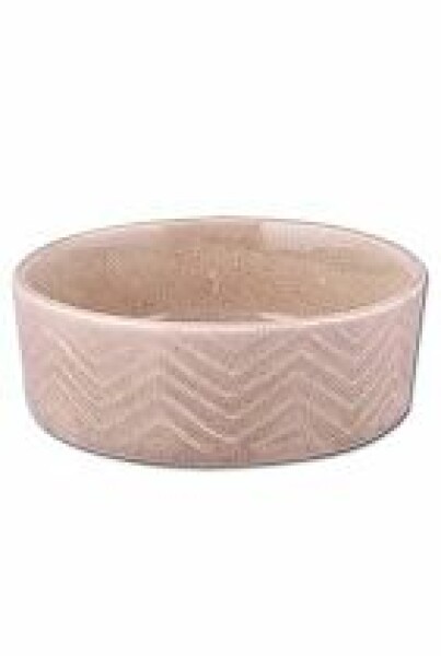 Miska keramická Zig Zag 12cm písková 0,34l