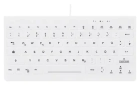CONTOUR ACTIVE KEY C4112 bílá / Zdravotnická klávesnice / DE layout / drátová / mini / ultraplochá (AK-C4112F-U1-W/GE)