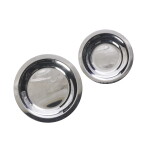 MADAM STOLTZ Kovový talířek Stainless Steel – set 2 ks, stříbrná barva, kov