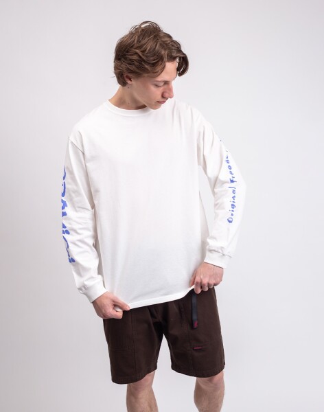 Tričko Gramicci Freedom L/S Tee WHITE