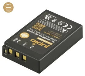 Jupio BLS-5/BLS-50 ULTRA C černá / Baterie / 1250 mAh / USB-C nabíjení / pro Olympus, OM System (COL0302)