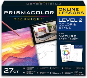 Prismacolor, ‎2154395, Prismacolor Technique, level 2, Nature Drawing Set, 27 ks