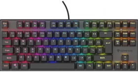 Genesis Thor 303 TKL Outemu Peach Silent černá / Herní klávesnice / Mechanická / 88 kláves / USB / Podsvícená (NKG-2155)