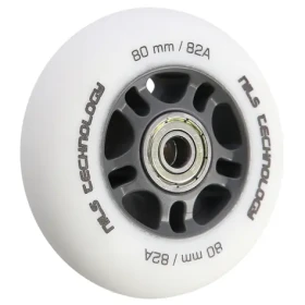 NILS Extreme PU 80x24 82A Matná kolečka s ložisky ABEC 9 bílá 4 ks (5907695544589)