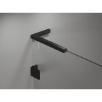 MEXEN/S - Lunar L sprchové dveře křídlové pravé 95 cm, transparent, černá 834L-095-000-70-00-P