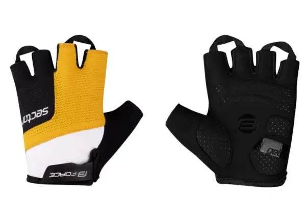 Force Sector unisex gelové rukavice černá/žlutá vel.