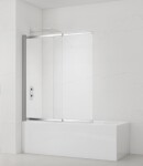 Vanová zástěna SAT Vision 140x120 cm chrom SATVZVI120CRT SATVZVI120CRT