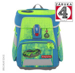 Školní aktovka SPACE NEON, Race Car Chuck - 5 dílný set, AGR certifikát