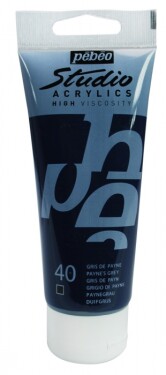 Akrylová barva Pébéo Studio Acrylic 100 ml - 040 Paynova šeď