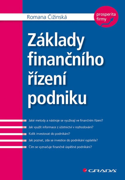 Základy finančního řízení podniku Romana Čižinská