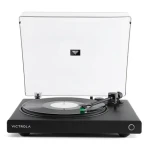Victrola VPT-1520-BLK-INT Wave černá / Gramofon / 2 rychlostní / RCA / Auracast / předzesilovač (100002200210)