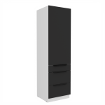 Vysoká potravinová skříňka Aria 60 DKS-210 3S 1F - Premium Box Barva korpusu: Černá, Barva dvířek: GR - Graphite AFM