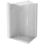 MEXEN/S - Rox L sprchový kout posuvný 110 x 70, transparent, bílá 8C2L-110-070-20-00