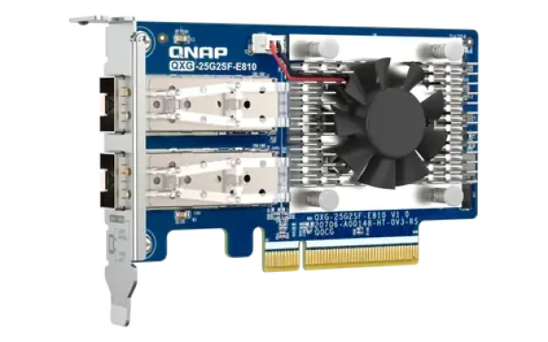 QNAP QXG-25G2SF-E810 / Rozšiřující karta / PCIe Gen3 x8 / 2x 25GbE SFP28 (QXG-25G2SF-E810)