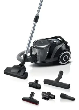 Bosch Serie 6 BGC41XSIL černá / Bezsáčkový vysavač / 700 W / 2,4 l / rádius 10 m / 68 dB (BGC41XSIL)