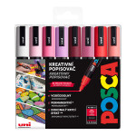 Posca sada popisovačů PC-5M, LOVE, 1,8 2,5 mm, teplých tónů