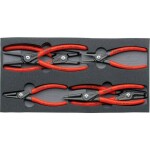 KNIPEX - Kleště precizní, na pojistné kroužky Ø 85-140mm - vnitřní, zahnuté - 305mm, velké opěrné plochy na hrotech (4821J31)