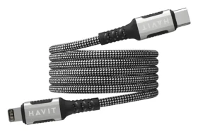 Havit CB6298 černá / Magnetický datový kabel / USB-C – Lightning / 1 m (CB6298)