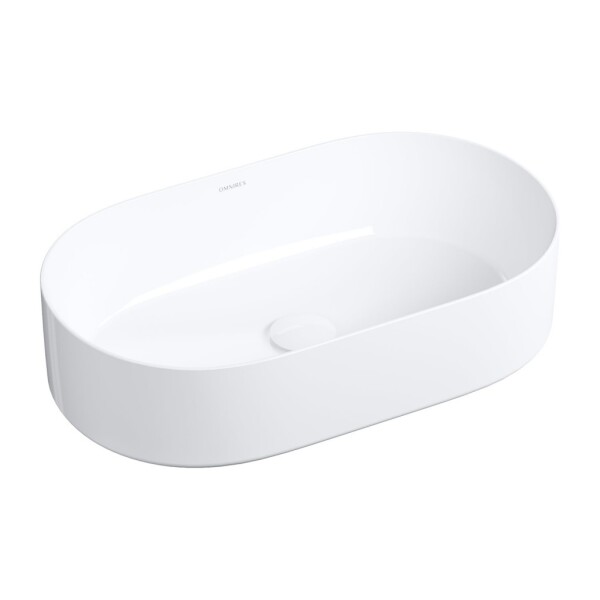 OMNIRES - MESA umyvadlo na desku, 53 x 32 cm bílá lesk /BP/ MESA530BP