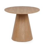 Oválný jídelní stůl 160x90cm, dýha, dub HT-L3523 OAK