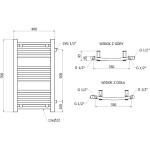 MEXEN - Ares otopný žebřík/radiátor 700 x 400 mm, 240 W, černá W102-0700-400-00-70-S