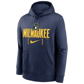 Nike Pánská mikina Milwaukee Brewers MLB Club Slack Hoodie Velikost: M