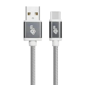 TB Touch 1,5 m šedá / Datový kabel / USB-A (M) - USB-C (M) / Opletený (AKTBXKUCSBA150S)