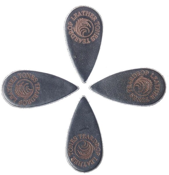 Timber Tones Leather Tones Teardrop Black Leather 4-Pack