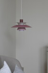 Louis Poulsen Závěsná lampa PH 5 Mini Hues of Rose, růžová barva, kov