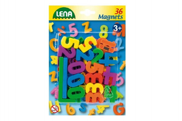 Magnetické číslice 30mm 36ks na kartě