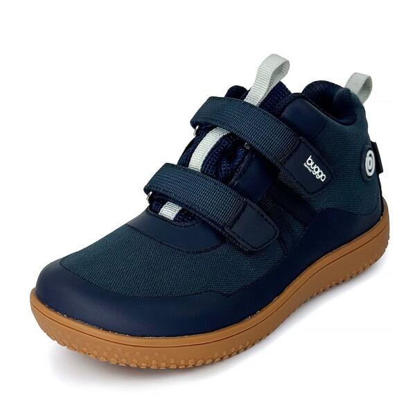Dětské celoroční barefootové boty s membránou BUGGA OSCAR Blue B00191-04 - 34