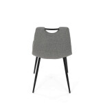 Jídelní židle, šedá, látka, DCL-V2017 GREY2