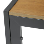 Zahradní stůl, kov, polywood, hnědá, AZT-S1215 OAK