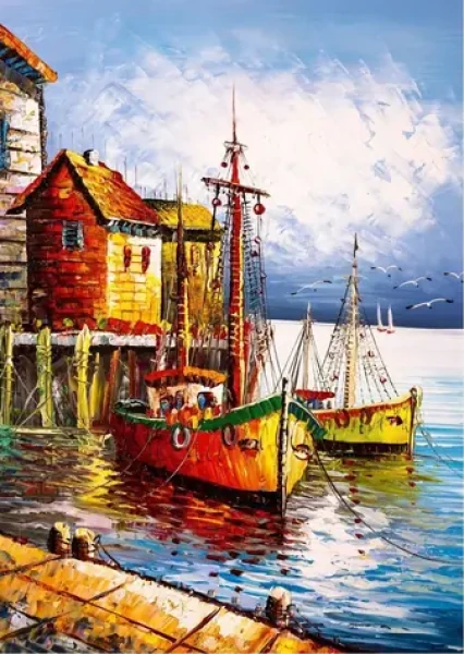 ART PUZZLE 5091 Puzzle Oranžový přístav