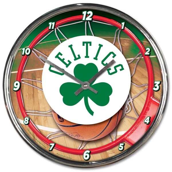 Hodiny Boston Celtics NBA WinCraft Chrome