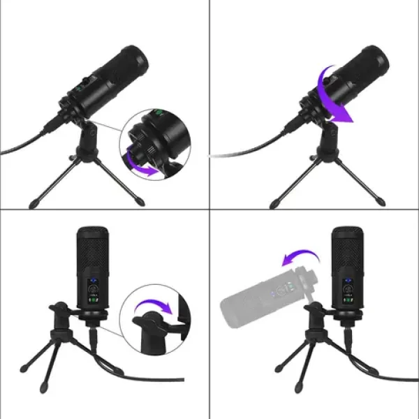 Varr Tube / Herní mikrofon / kardioid / USB / stativ (100001794063)