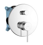 Kielle - Oudee Sprchový set s baterií pod omítku, pro 2 spotřebiče, s příslušenstvím EcoSpare a tělesem, chrom 20602SP70