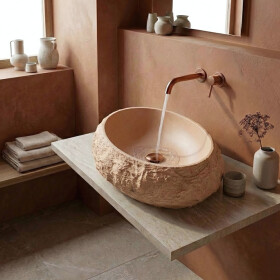 REA - Umyvadlo na desku Mika Light Terracotta REA-U7348