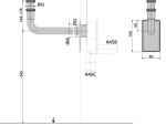 Alcadrain Kovové koleno DN32, 5/4" matice A438 A438