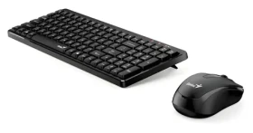 GENIUS LuxeMate Q8100 Copilot černá / Kancelářský set klávesnice a myši / bezdrátová / retro design / CZ+SK layout (31340019403)