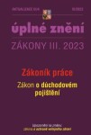 Aktualizace III/4 2023 Zákoník práce, zákon důchodovém pojištění