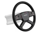 MOZA TSW Truck Wheel Lenkrad černá / Závodní volant pro nákladní vozidla / 40 cm / 18 tlačítek (RS060)